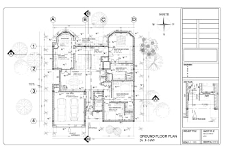 draw autocad 2d floor plan and architectural drafting works