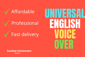 record high quality indian english for narration and IVR