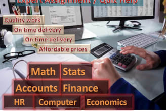 be your top accounting and finance tutor and also teach math and statistics