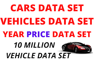 provide 10 million car vehicle year make price data set