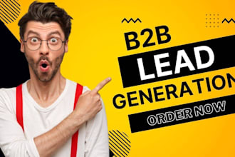 do b2b lead generation, prospect email list building, and web scraping