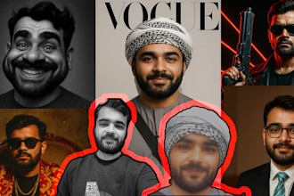 create ai character, custom face avatar, pixar style art for you