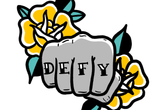 draw a traditional tattoo design