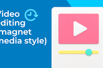 edit videos in magnet media style