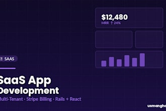 build a multi tenant web application with rails react, and subscription billing