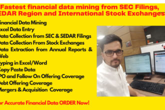 do fast financial data mining from sec, sedar, st exchanges