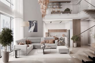 model and render 3d interior design in blender