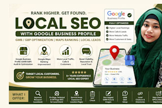be local SEO services expert with google my business, gbp or gmb, maps ranking