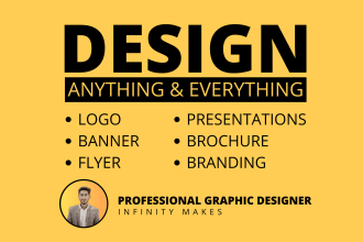 do graphic design, logo, banner, flyer, brochure, presentation