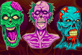 draw amazing horror and creepy illustrations