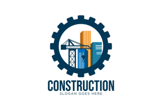 do wonderful construction logo design with unlimited revision