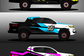 make awesome car wrap design, van wrap, and any vehicle