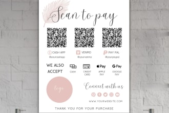 create qr code payment sign for your small business