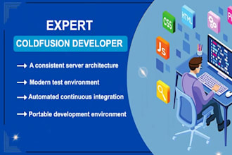 develop custom coldfusion or lucee application and fix bugs