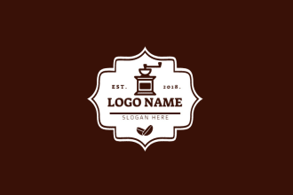 do superb food, drink, cafe and restaurant logo design for you