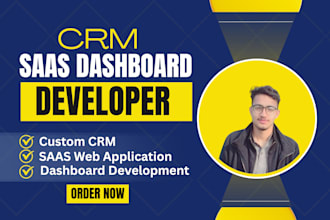 build custom CRM, saas web application and dashboard