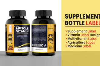 do vitamin supplement medicine label making