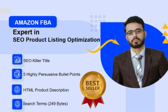 write top amazon listing optimization and SEO product description for fba