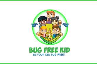 create childcare education daycare school logo