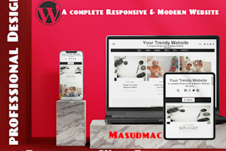 create responsive wordpress website or blog