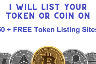 add your token detail on 50 token listing sites
