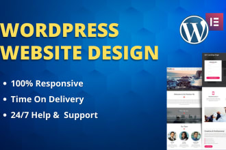 create an elegant business website in wordpress, elementor