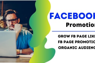 do organic promotion of your facebook page