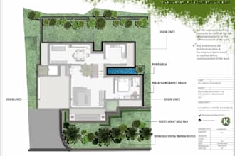 create architectural site plan rendering and layout drawings