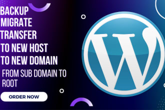 move, transfer, backup, migrate wordpress website in 6 hours