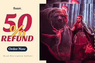 do professional photo manipulation and composite  editorial