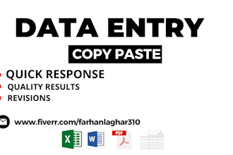 do data entry and copy paste