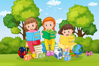 create storybook illustrations for toddlers and young kids