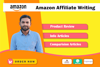 do amazon content writing for affiliate website and blog