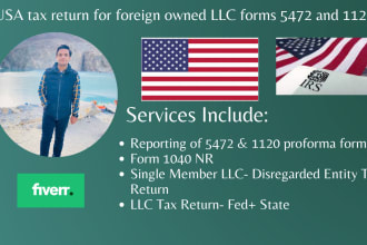 do USA tax return for foreign owned llc 5472 and 1120