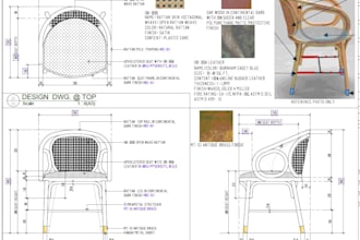 provide furniture detailed shop drawings