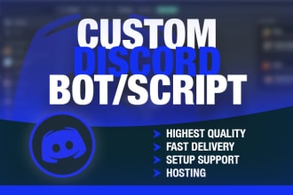 create a custom discord selfbot or bot for you