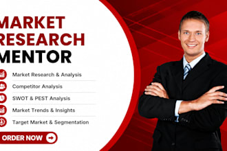 do market research, competitor, pest analysis, industry, and swot analysis