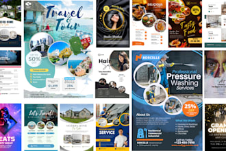 design awesome marketing flyer, gym flyer, photography flyer for you