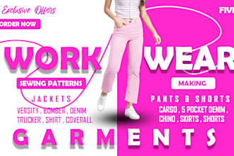create a quality digital sewing pattern of your sketch