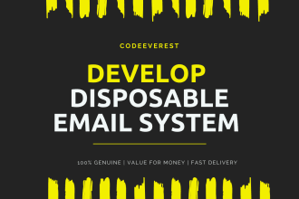 develop temporary email system website