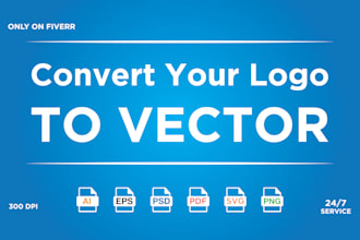 convert your logo to vector file by drawing or tracing