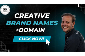 brainstorm business, brand names with available domain