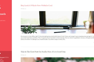 design and code a blog website