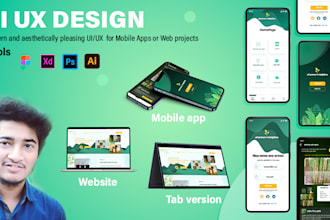 design UI UX prototype wireframe for your website mobile app