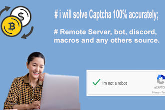 be your human robot for solving captcha