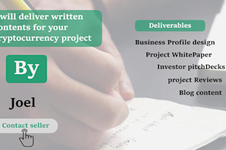 write articles for your web3, fintech and IT project