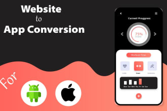 convert  website to ios app website to app website to android app  site to app