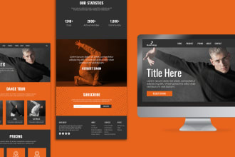 design a personal portfolio website or business website