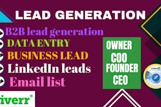 provide b2b lead generation email list building data scraper