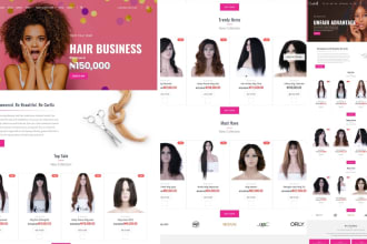 design hair extension dropshipping website